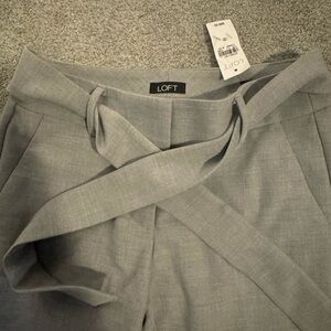 LOFT Gray Pull-On Waist Pants